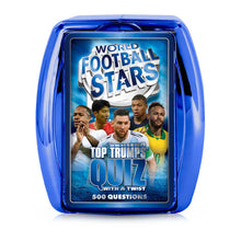 Load image into Gallery viewer, World Football Stars Top Trumps Quiz Game