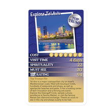 Load image into Gallery viewer, Israel Top Trumps Card Game - 30 Things To Do and See
