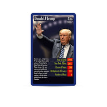 Load image into Gallery viewer, US Presidents Top Trumps Card Game